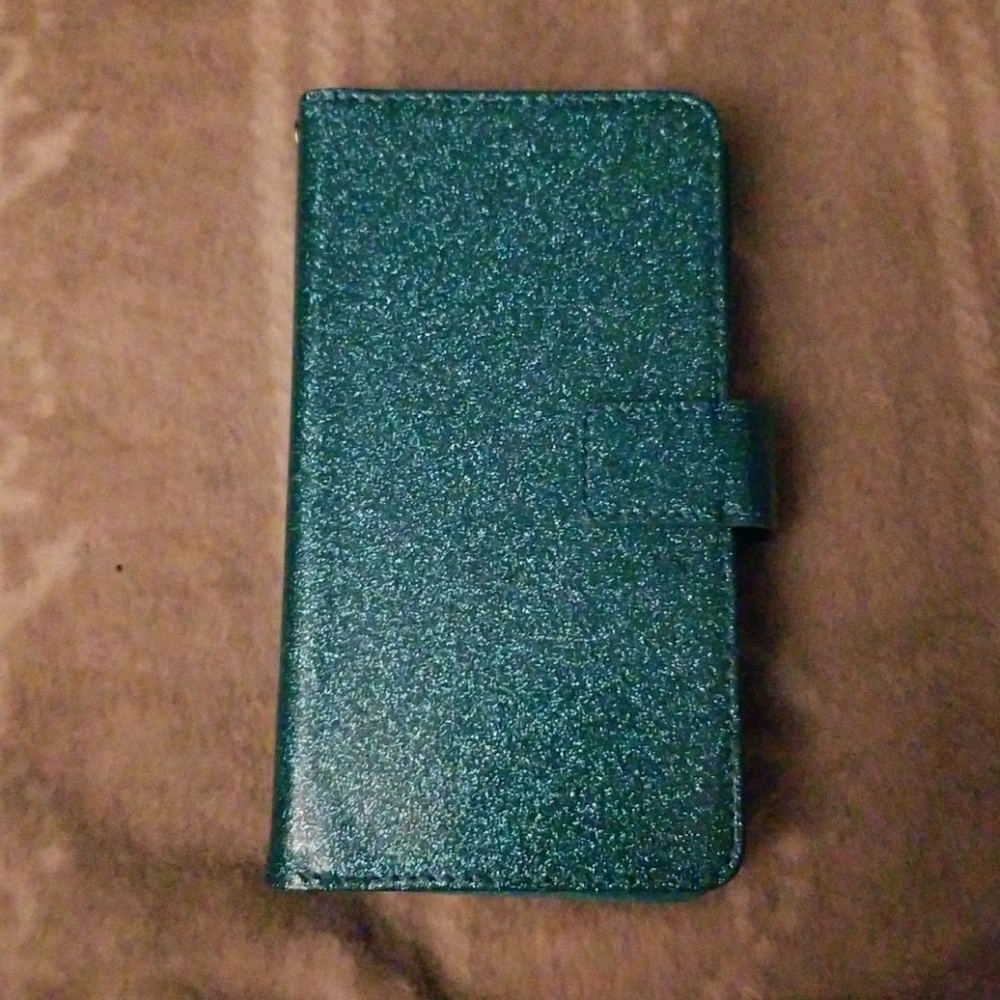 Glitter tealNote 8 wallet case BRAND NEW